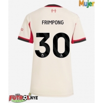 Camiseta Liverpool Jeremie Frimpong #30 Visitante Equipación para mujer 2025-26 manga corta